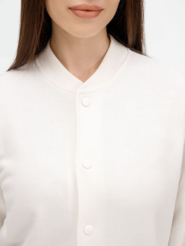 Бомбер унисекс Nuppu, молочно-белый арт.20189.60