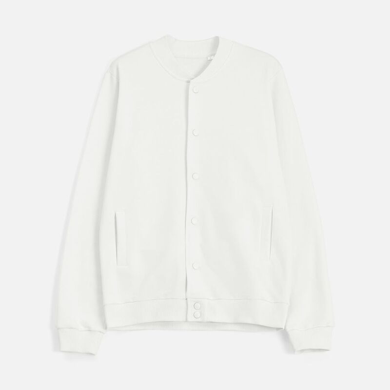 Бомбер унисекс Nuppu, молочно-белый арт.20189.60