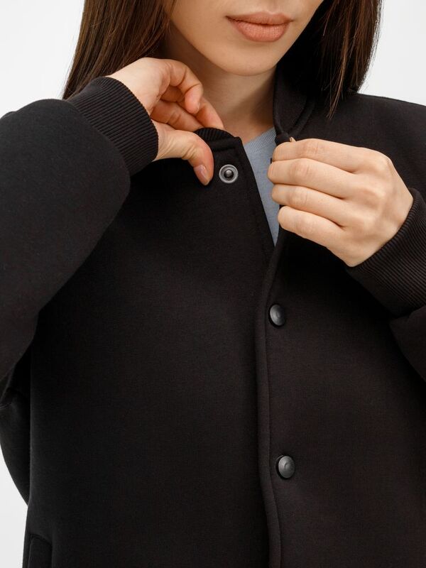 Бомбер унисекс AtmosWear, черный арт.20190.30