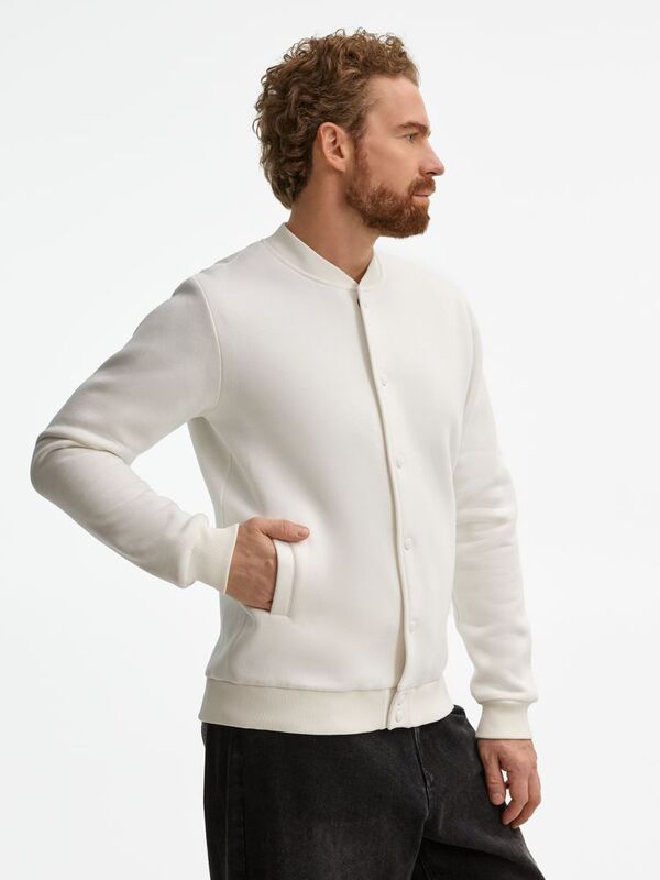 Бомбер унисекс AtmosWear, молочно-белый арт.20190.60