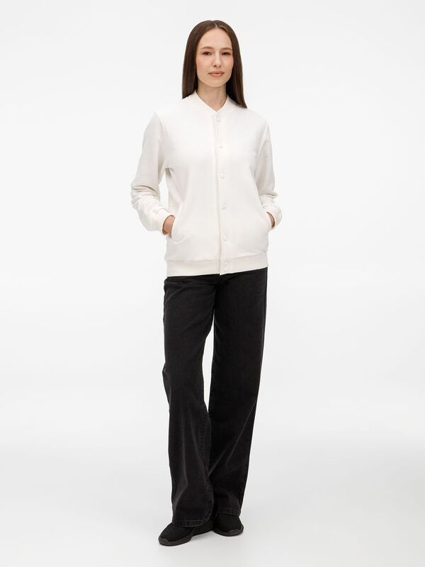 Бомбер унисекс AtmosWear, молочно-белый арт.20190.60