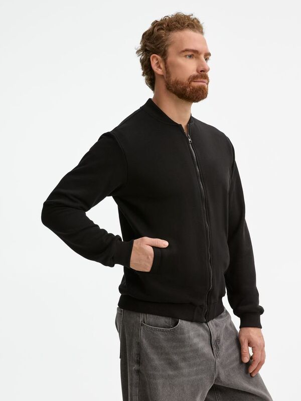 Бомбер унисекс Townie, черный арт.20191.30