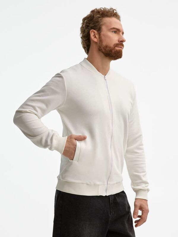 Бомбер унисекс Townie, молочно-белый арт.20191.60