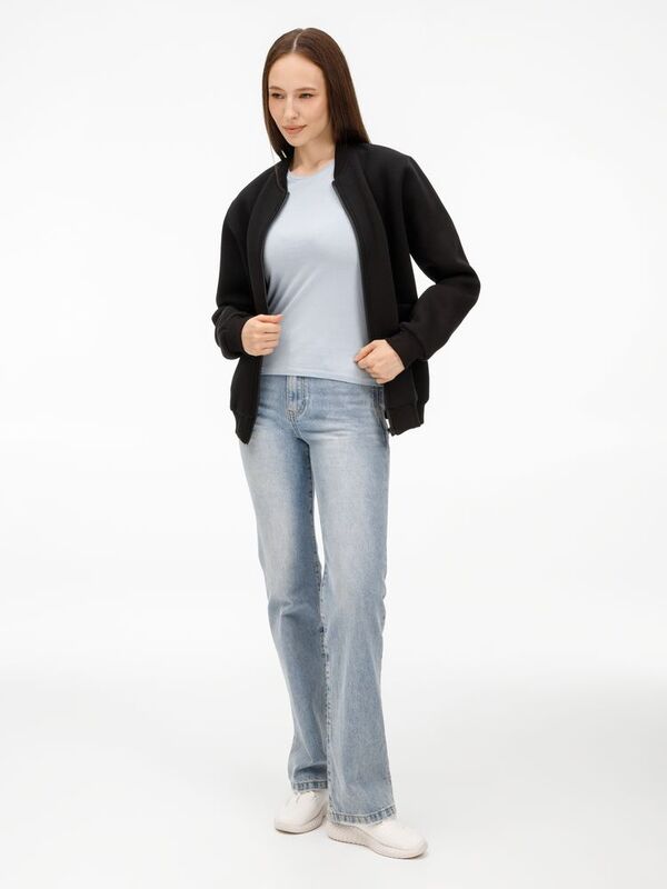 Бомбер унисекс Estado, черный арт.20192.30