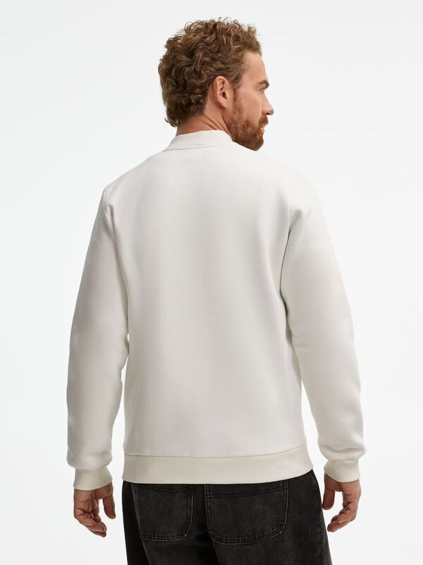 Бомбер унисекс Estado, молочно-белый арт.20192.60