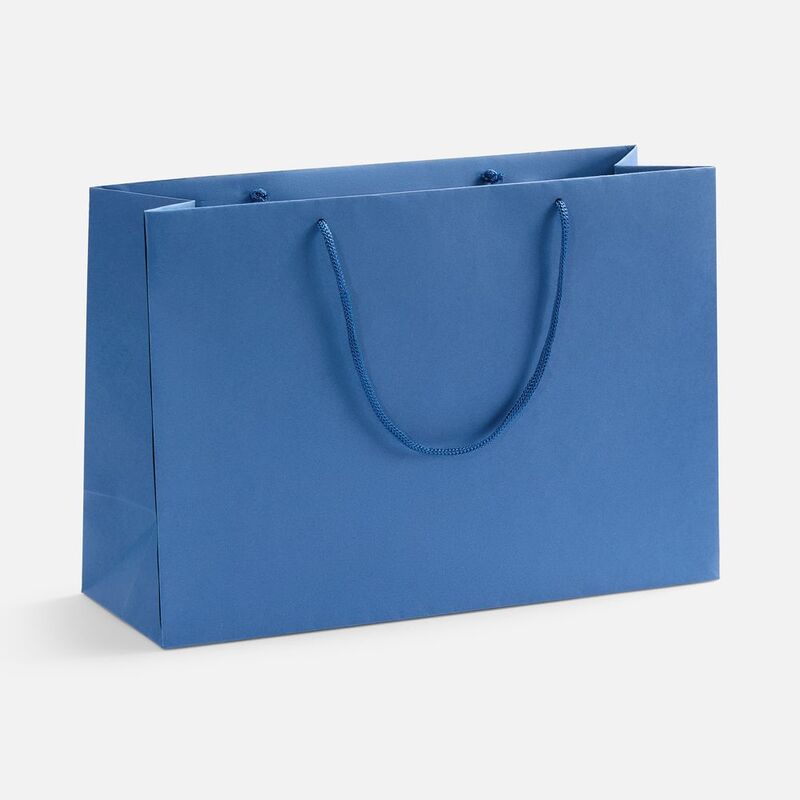 Пакет бумажный Ample Thin M, светло-синий арт.250014.42