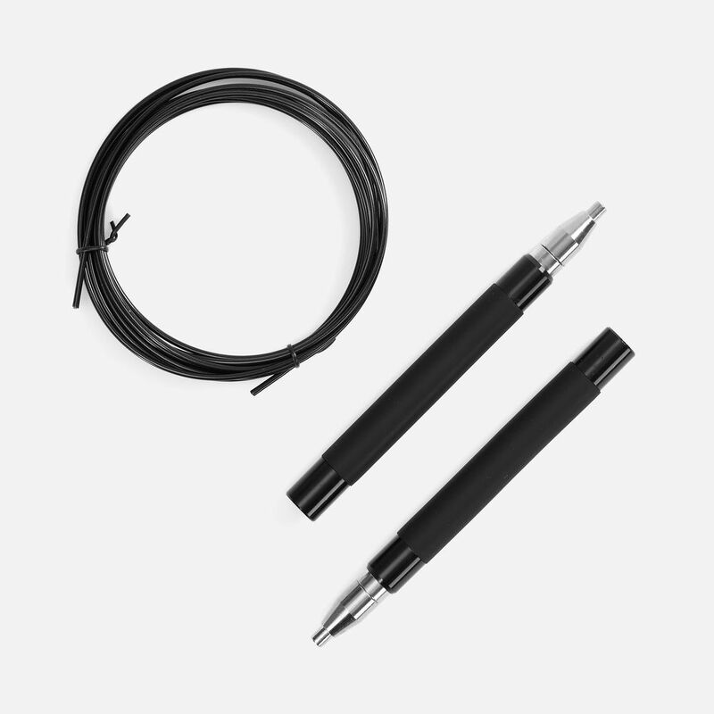 Скоростная скакалка Profi Comfi, черная арт.18459.30