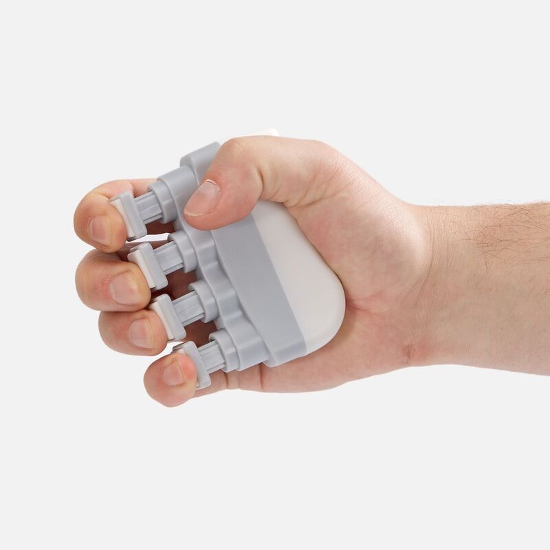 Эспандер кистевой FingerTap, серый с белым арт.19226.16