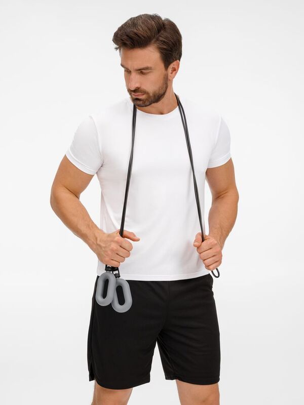 Мультифункциональная скакалка с эспандером Multi McFly, серая арт.19228.10