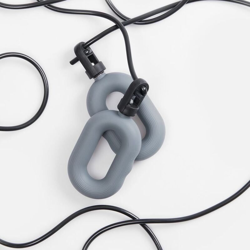 Мультифункциональная скакалка с эспандером Multi McFly, серая арт.19228.10