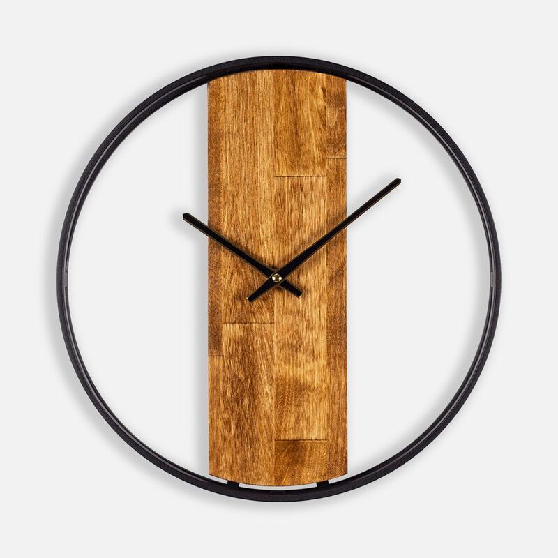 Часы Woodix, черные с коричневым арт.19229.35