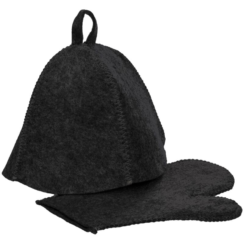 Набор для бани Heat Off, ver.2, черный арт.20442.30