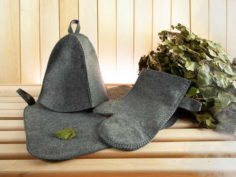 Набор для бани &laquo;Парилка&raquo;, ver.2, серый арт.20443.10