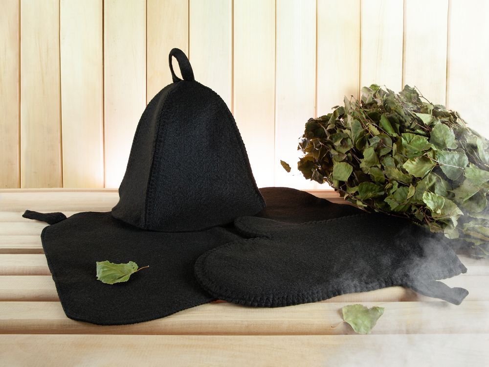 Набор для бани &laquo;Парилка&raquo;, ver.2, черный арт.20443.30