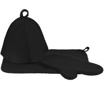 Набор для бани &laquo;Парилка&raquo;, ver.2, черный арт.20443.30