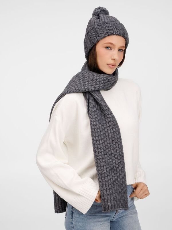 Шарф Frissonelle, серый меланж арт.19923.28