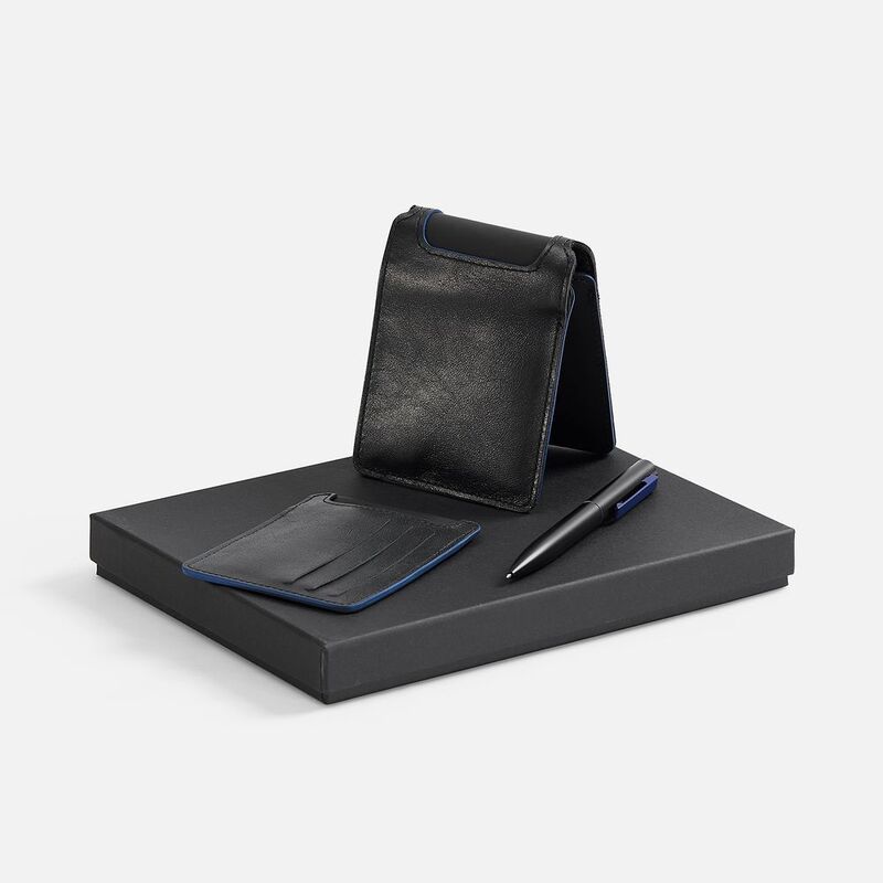 Набор Arrival, черный с синим арт.20613.34