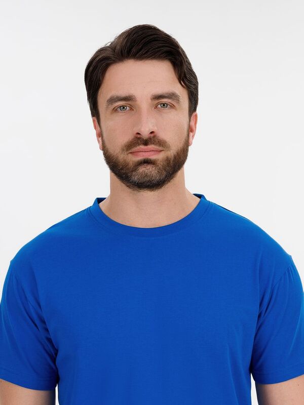 Футболка унисекс T-Bolka 180, синяя арт.6994.45