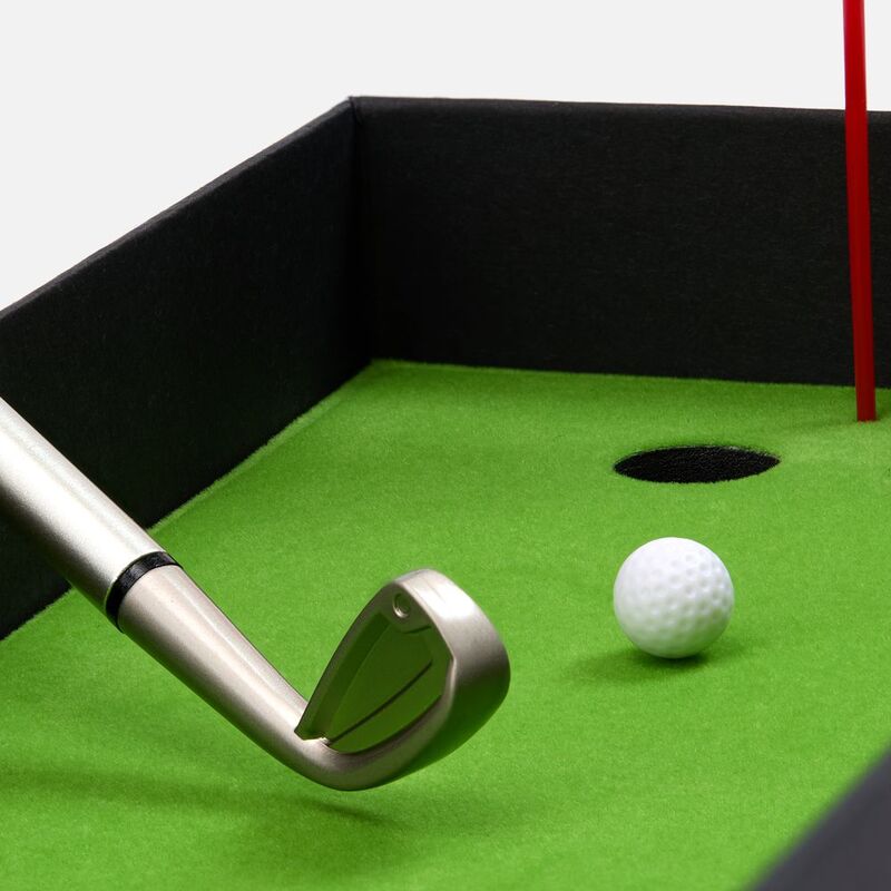 Настольный мини-гольф Golfink, черный с зеленым яблоком арт.20888.30