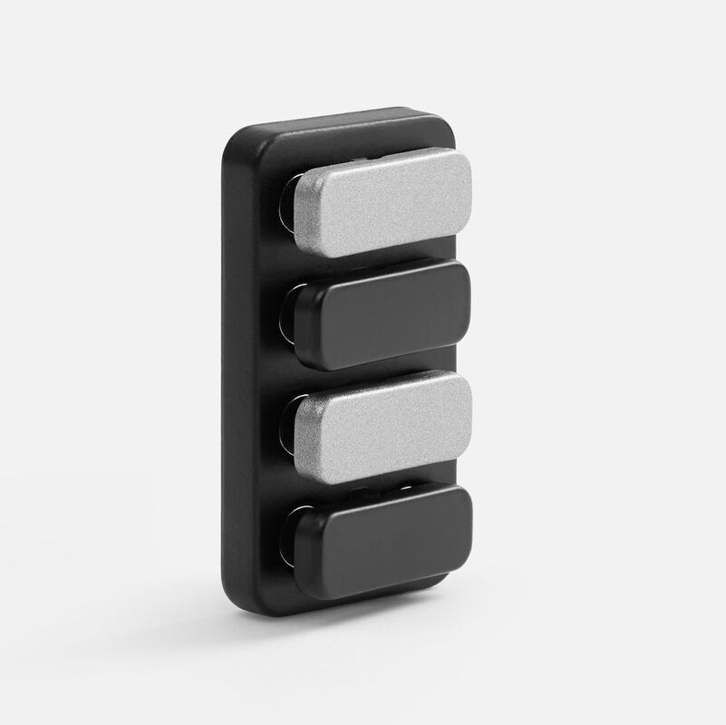 Антистресс-кликер Clacky, черный с серебристым арт.19987.13