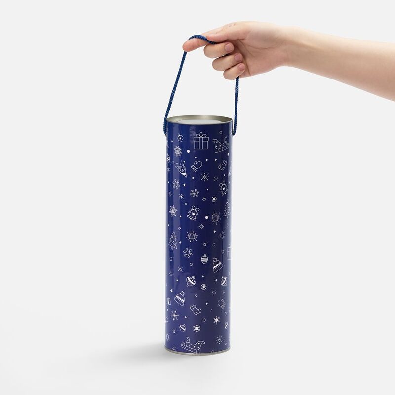 Тубус для бутылки Snowlace, синий арт.25018.40