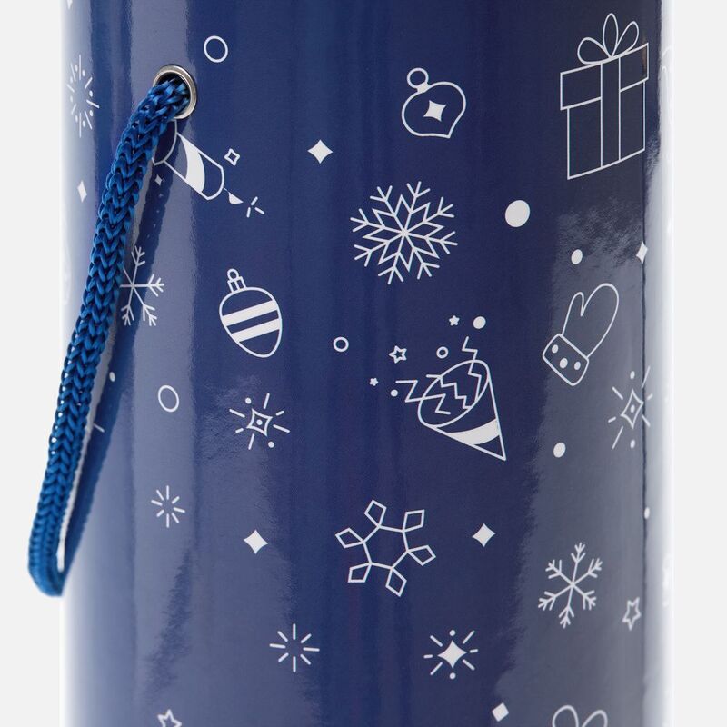 Тубус для бутылки Snowlace, синий арт.25018.40