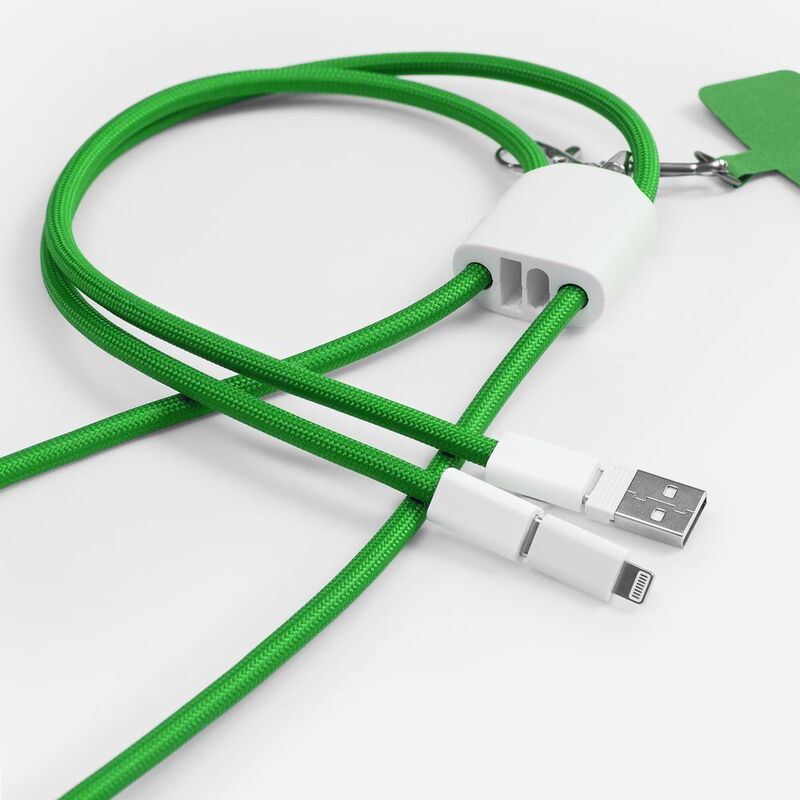 Кабель-ланьярд energyFlex Pro, зеленый арт.21327.90