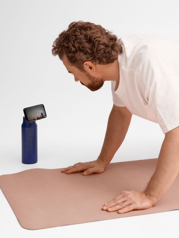 Термобутылка Magnus с магнитным держателем для телефона, синяя арт.18590.40