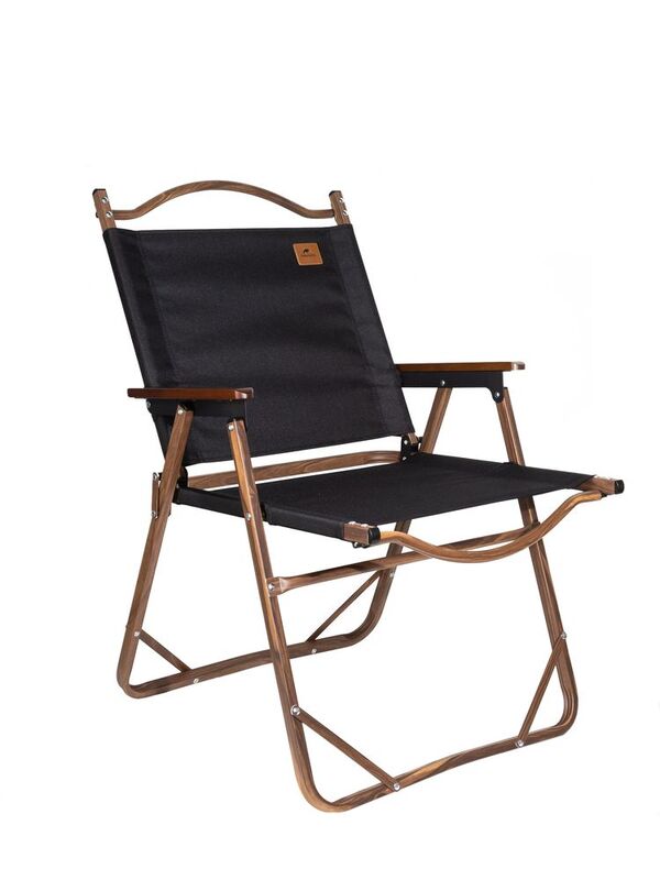 Стул MW02 складной, черный, темное дерево арт.64000.35