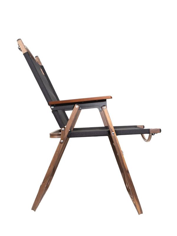 Стул MW02 складной, черный, темное дерево арт.64000.35