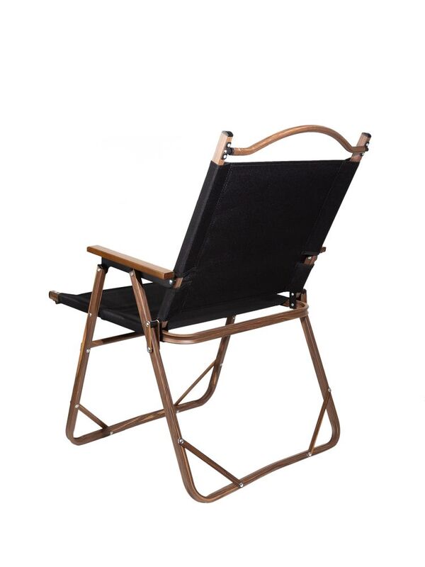 Стул MW02 складной, черный, темное дерево арт.64000.35