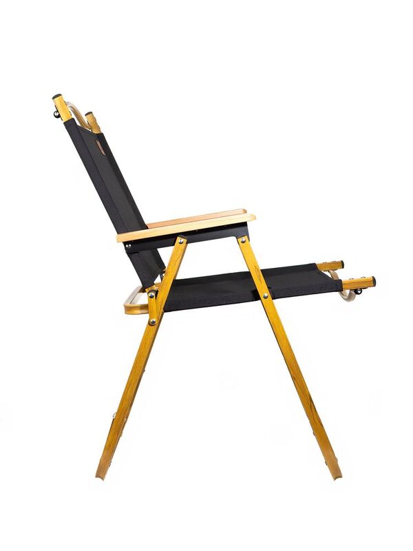 Стул MW02 складной, черный, светлое дерево арт.64000.38