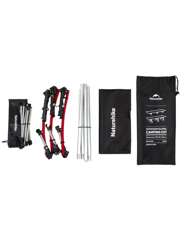 Раскладушка туристическая XJC04, черная арт.64003.30