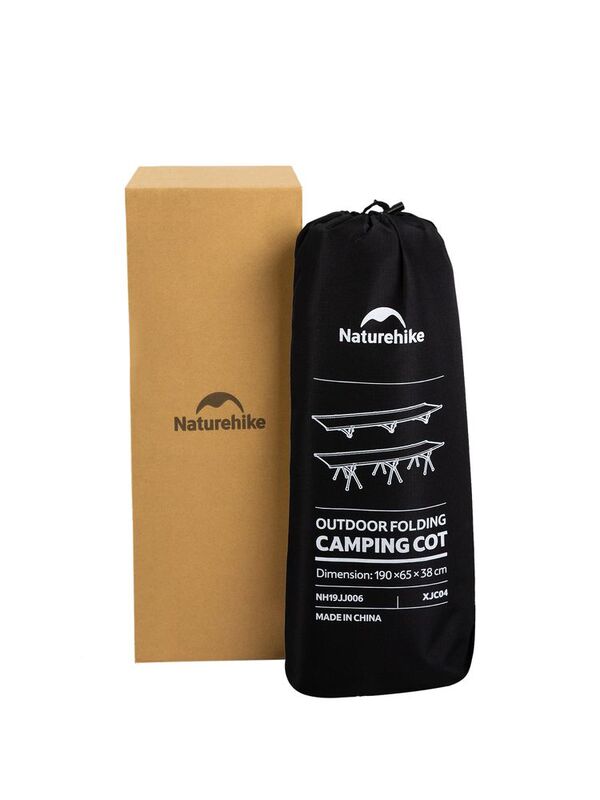 Раскладушка туристическая XJC04, черная арт.64003.30