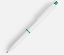 Ручка шариковая Bright Pop, белая с зеленым арт.22202.90