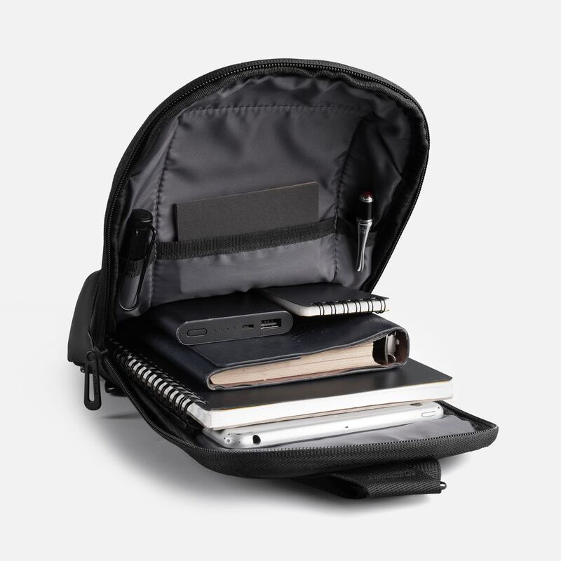 Рюкзак на одно плечо Solnex, черный арт.18610.30