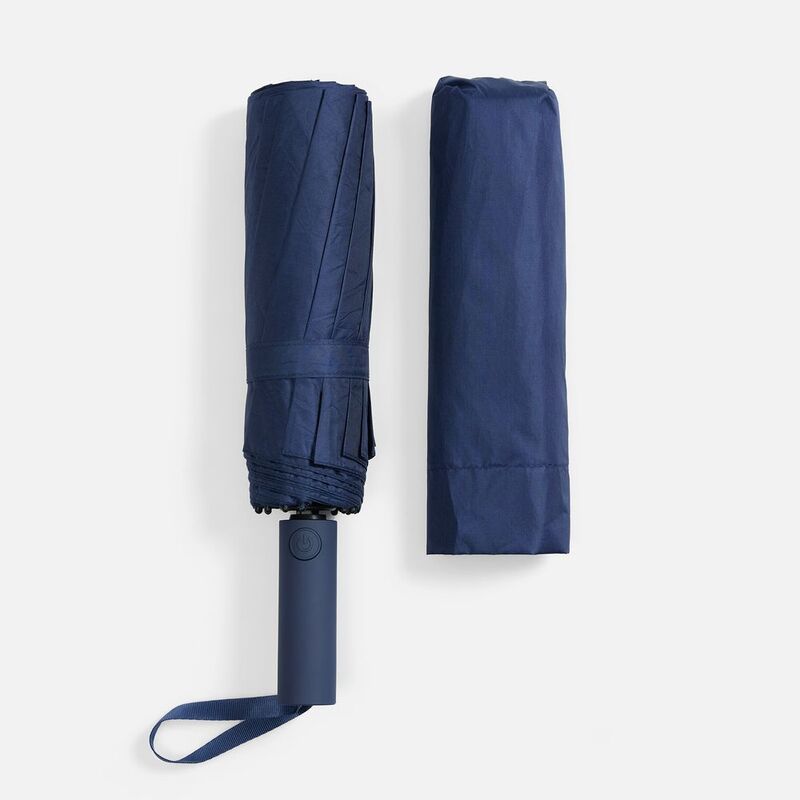 Зонт складной с УФ-защитой Ribstar, темно-синий арт.22327.40