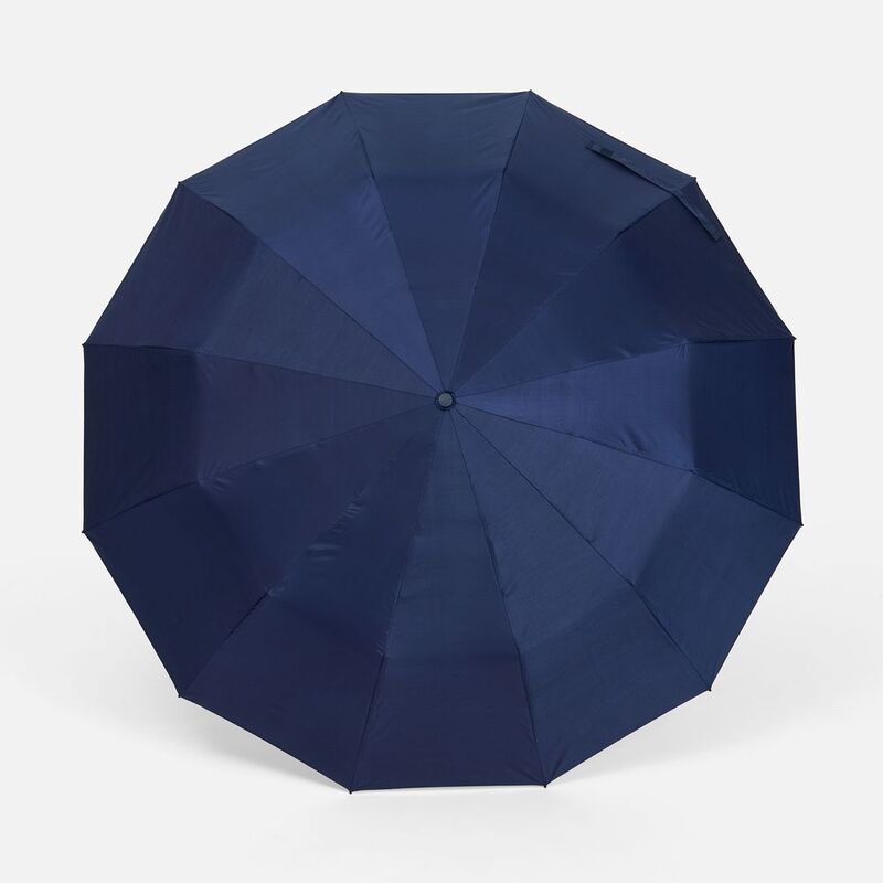 Зонт складной с УФ-защитой Ribstar, темно-синий арт.22327.40
