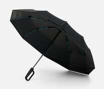 Зонт складной Skymate с УФ-защитой и ручкой-карабином, черный арт.22328.30
