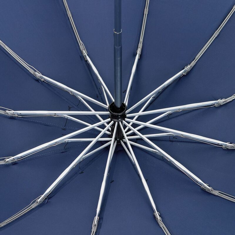 Зонт обратного сложения inLoop с ручкой-карабином, темно-синий арт.22329.40