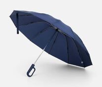 Зонт обратного сложения inLoop с ручкой-карабином, темно-синий арт.22329.40