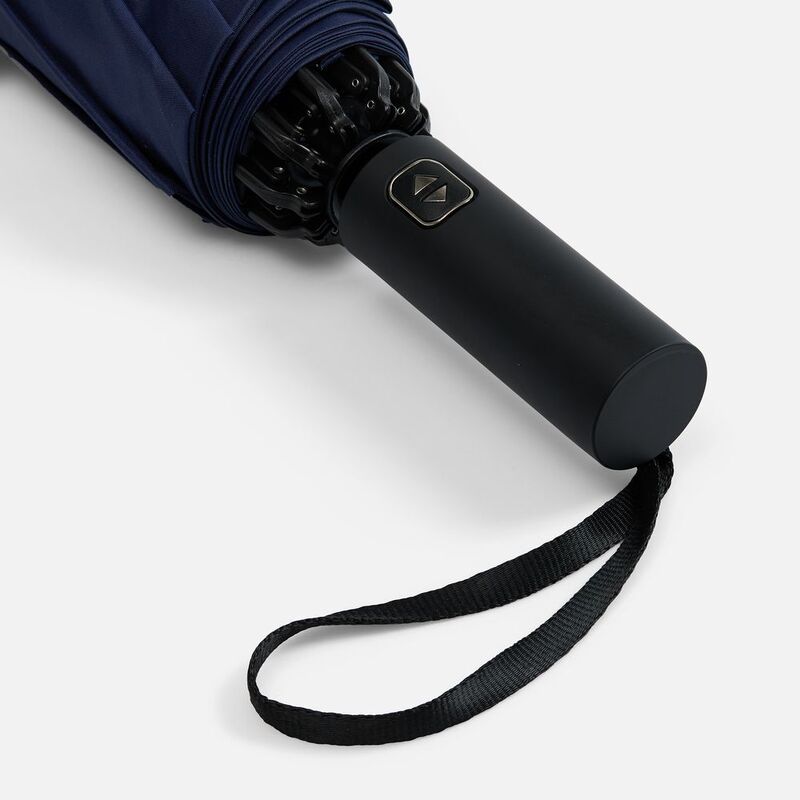 Зонт обратного сложения twoGether с двойным куполом, темно-синий арт.22330.40