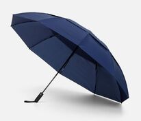 Зонт обратного сложения twoGether с двойным куполом, темно-синий арт.22330.40