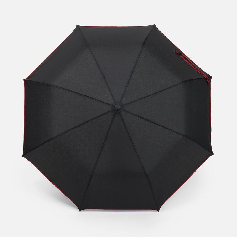 Зонт складной Edgeline, черный с красным арт.22331.50