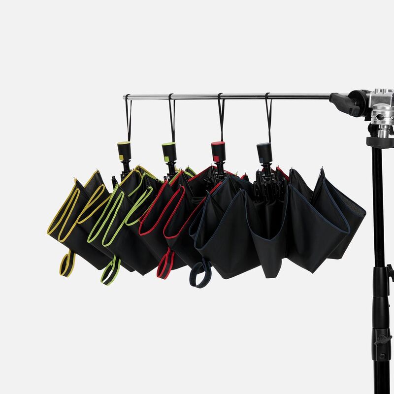 Зонт складной Edgeline, черный с синим арт.22331.40