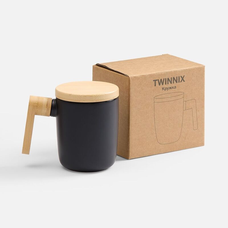 Кружка Twinnix, черная арт.20195.30