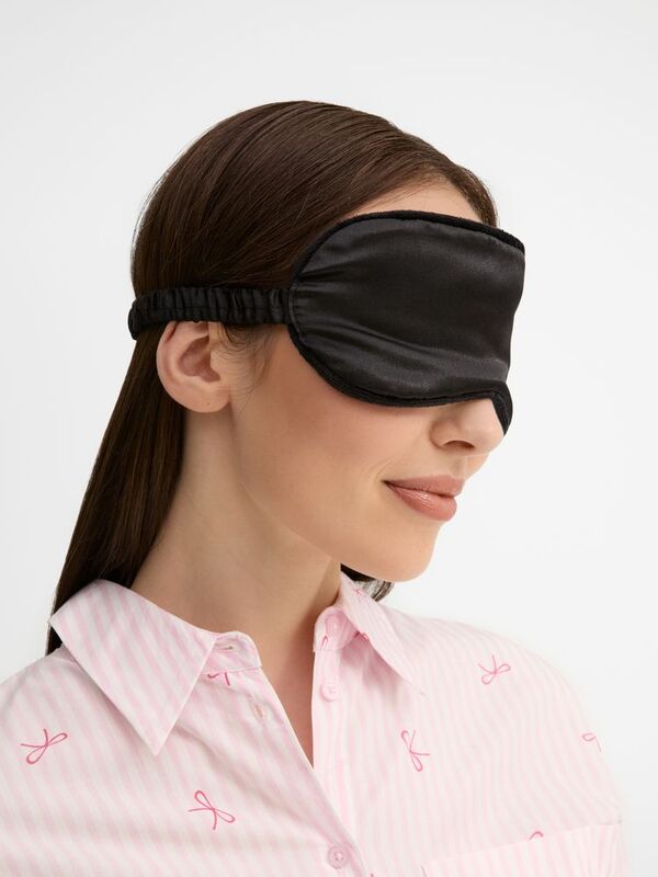 Двухстороняя маска для сна Veluto, черная арт.18786.30