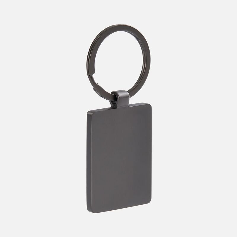 Брелок Gun Metal Leather Rectangle, графитовый арт.18666.30