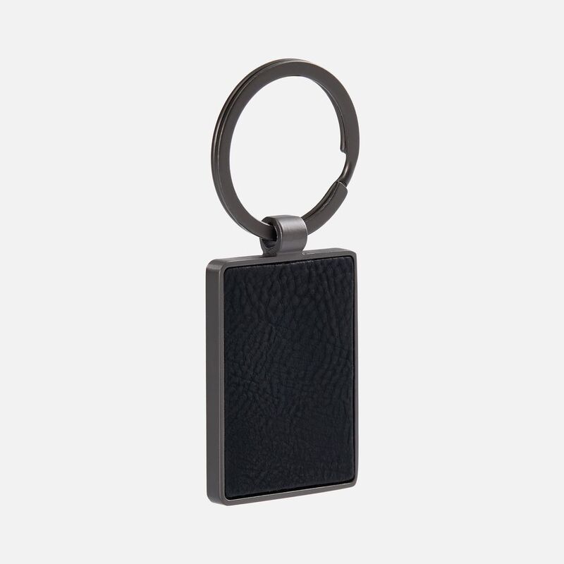 Брелок Gun Metal Leather Rectangle, графитовый арт.18666.30