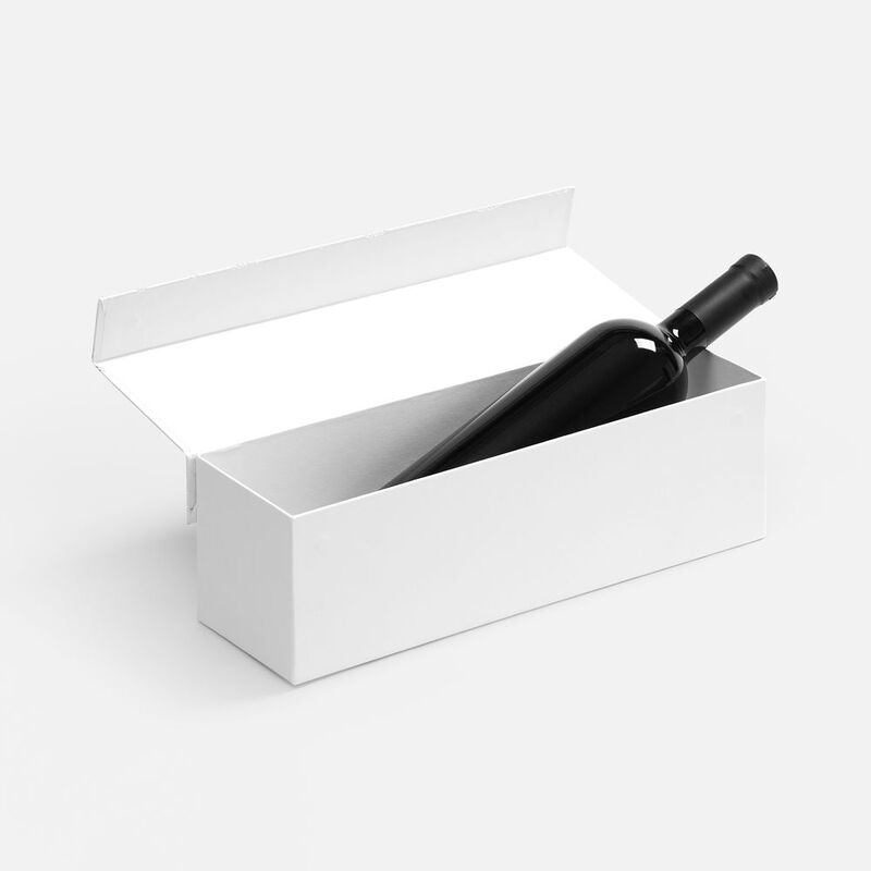 Коробка Wintry под бутылку, белая арт.25023.60